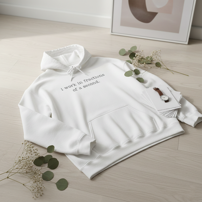 I Work in Fractions of a Second Hoodie